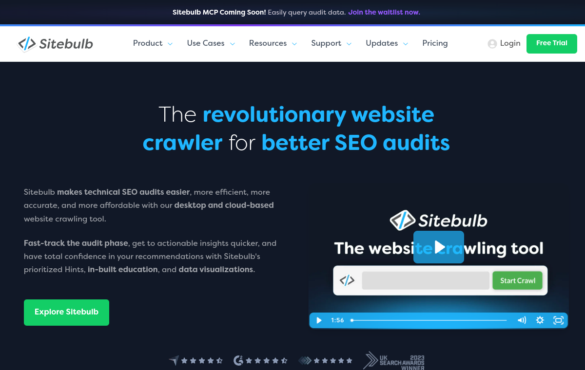 Sitebulb visual technical SEO audit tool