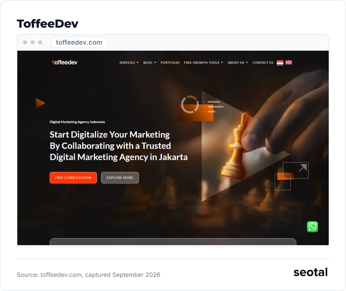 ToffeeDev homepage headline Start Digitalize Your Marketing By Collaborating with a Trusted Digital Marketing Agency in Jakarta