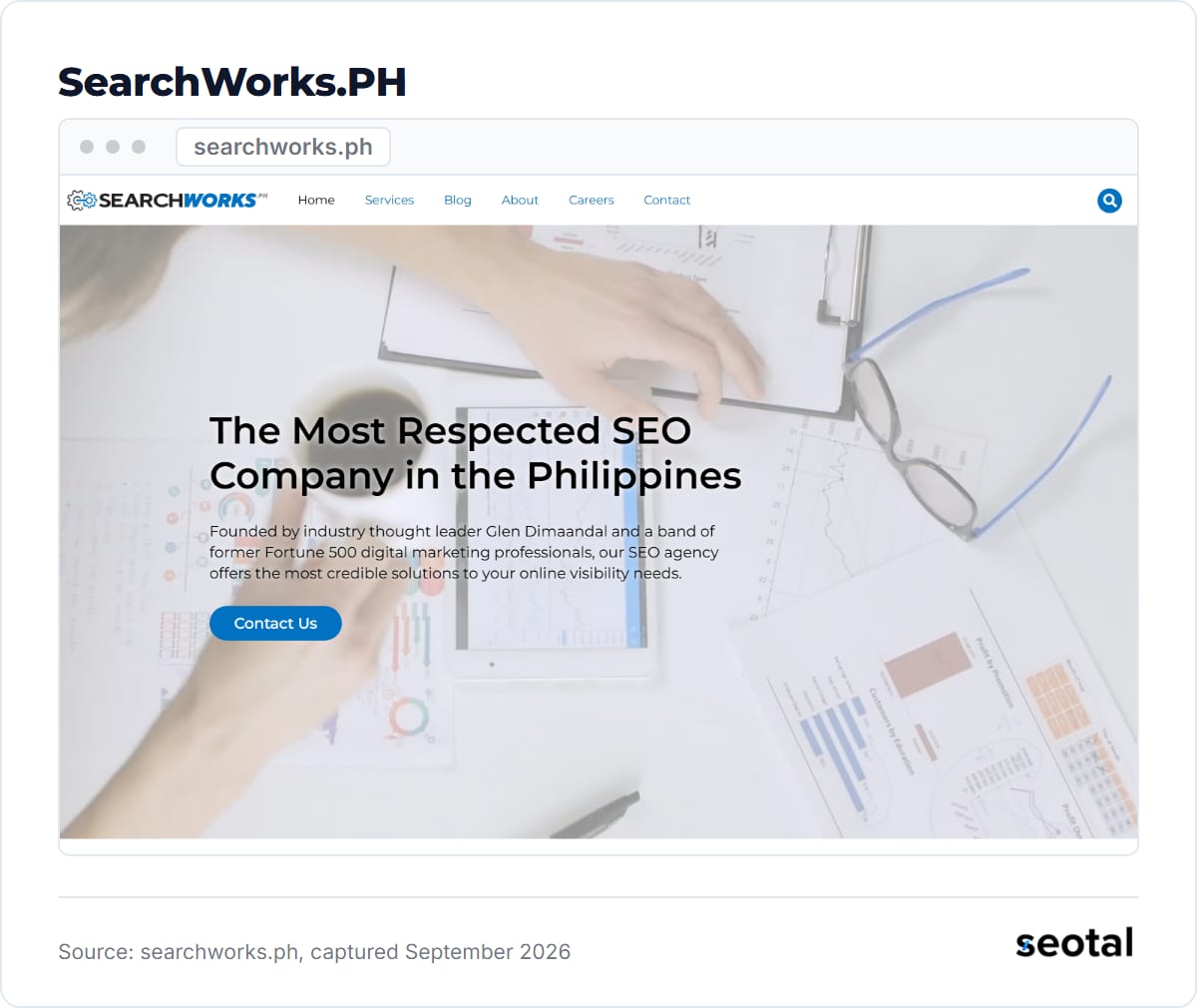 SearchWorks.PH homepage at searchworks.ph, captured September 2026